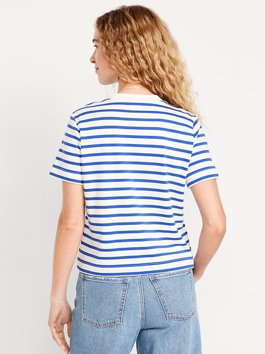 Image number 2 showing, Heavyweight Striped Crew-Neck T-Shirt