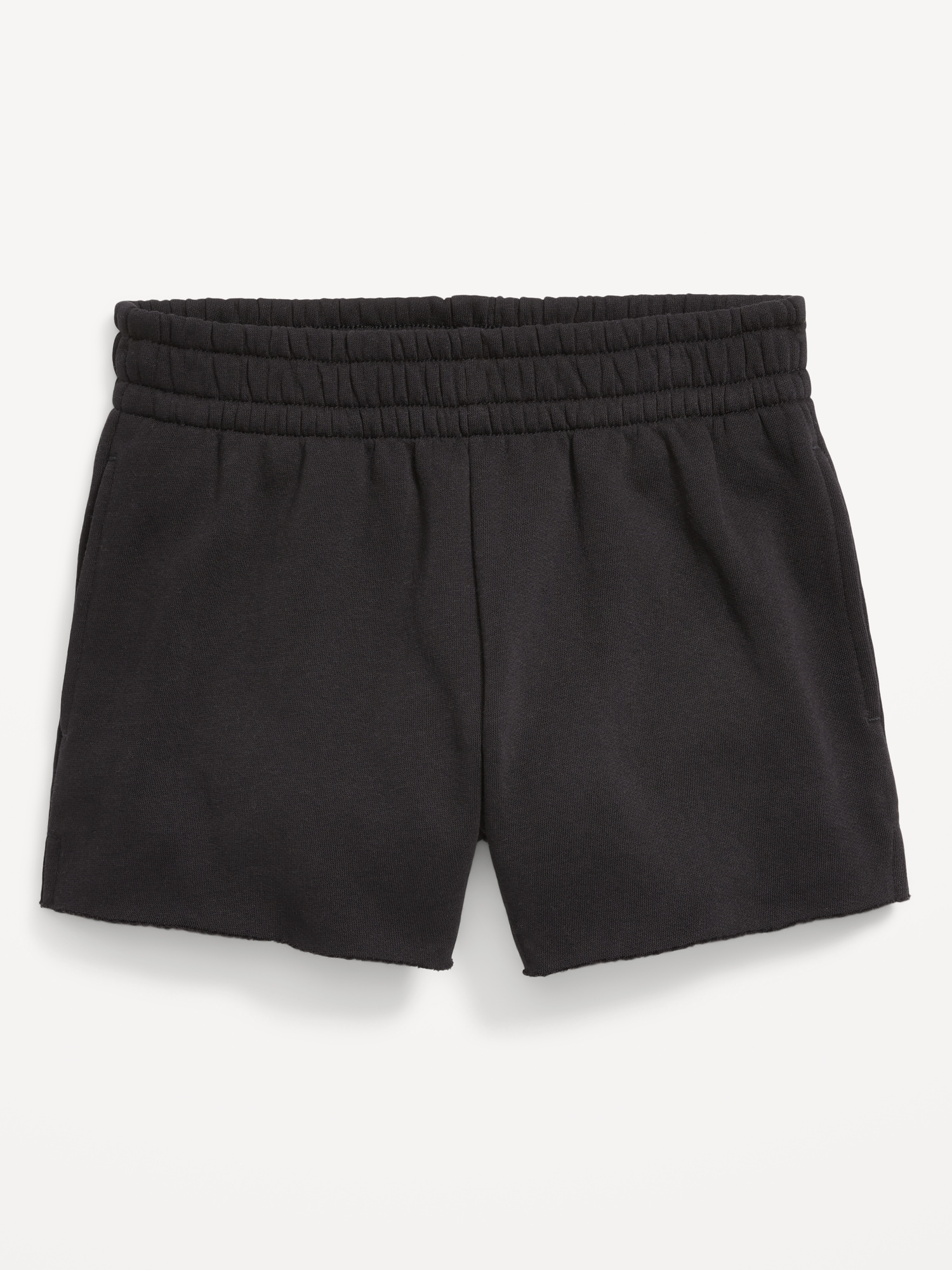 High-Waisted Cut-Off Fleece Shorts for Girls