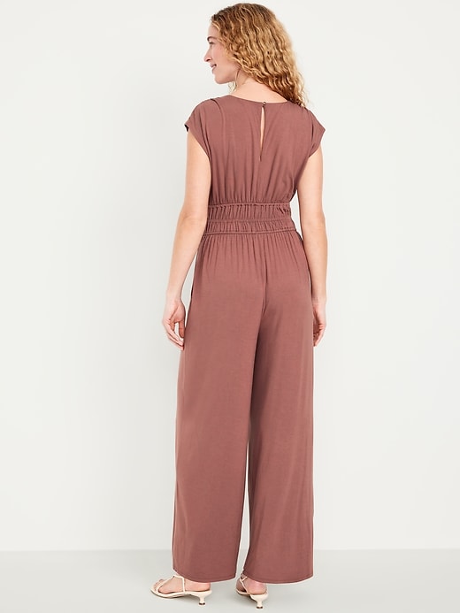 Image number 2 showing, Waist-Defined Wide-Leg Jumpsuit