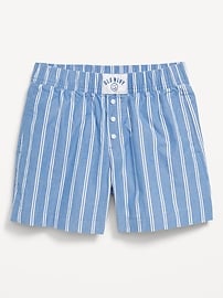 View large product image 4 of 6. Lightweight Printed Poplin Shorts for Girls