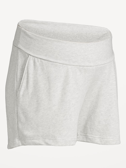 Image number 5 showing, Maternity Rollover-Waist SoComfy Shorts -- 5-inch inseam