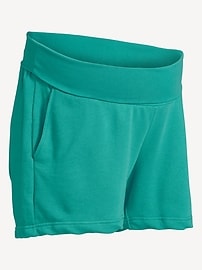 L'image numéro 2 présente Short PurConfort à taille rabattable de maternité, entrejambe de 12,5 cm