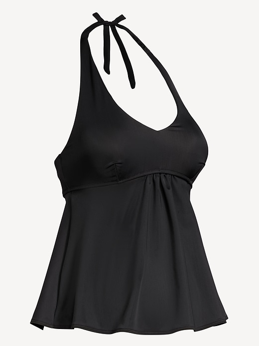 Image number 3 showing, Maternity Halter Tankini Swim Top