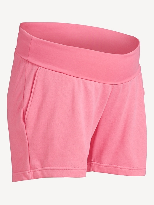 Image number 2 showing, Maternity Rollover-Waist SoComfy Shorts -- 5-inch inseam