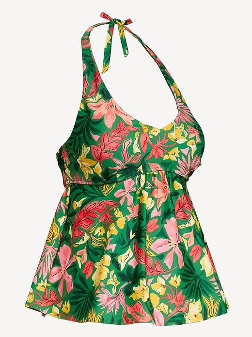 Image number 4 showing, Maternity Halter Tankini Swim Top