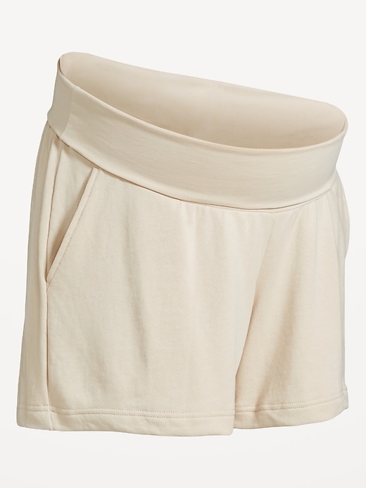 Image number 6 showing, Maternity Rollover-Waist SoComfy Shorts -- 5-inch inseam