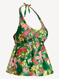 Image number 2 showing, Maternity Halter Tankini Swim Top