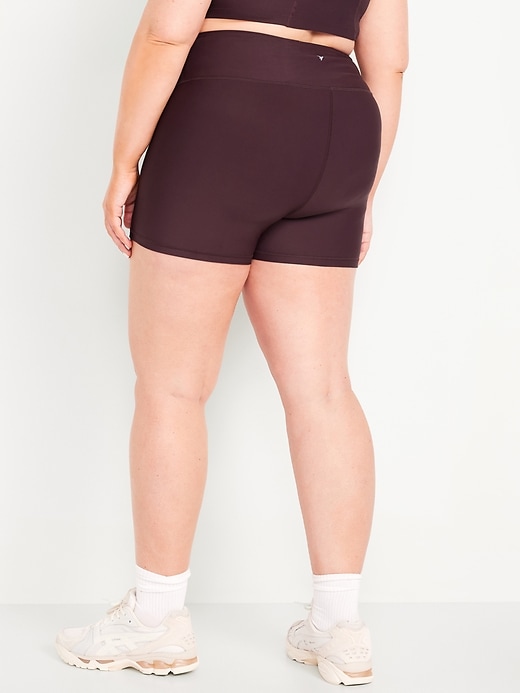 Image number 5 showing, High-Waisted PowerSoft Biker Shorts -- 4-inch inseam