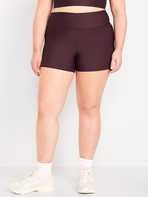 Image number 4 showing, High-Waisted PowerSoft Biker Shorts -- 4-inch inseam