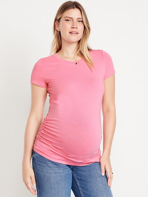 Image number 1 showing, Maternity Crew Neck T-Shirt