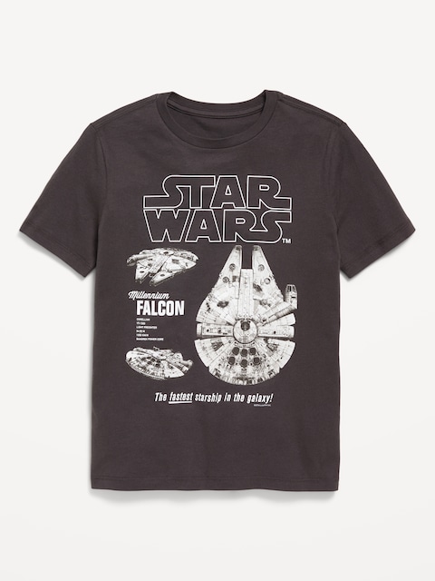 Star Wars™ Gender-Neutral Graphic T-Shirt for Kids - Black