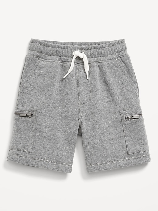 View large product image 1 of 1. Zip Cargo Fleece Shorts for Toddler Boys