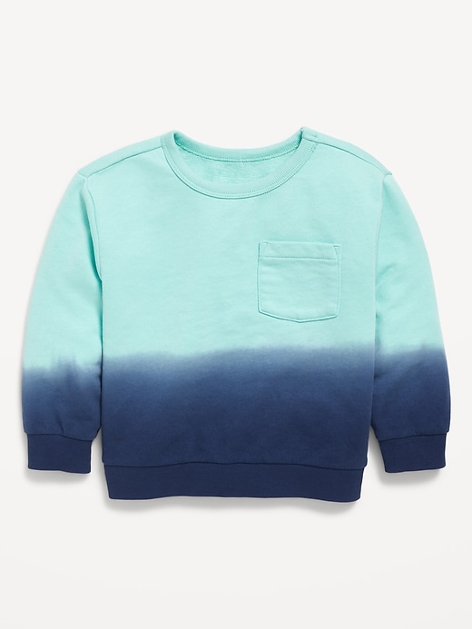 View large product image 1 of 1. Printed Oversized French Terry Pocket Sweatshirt for Toddler Boys