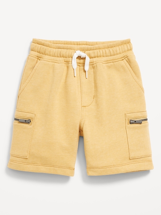 View large product image 1 of 1. Zip Cargo Fleece Shorts for Toddler Boys