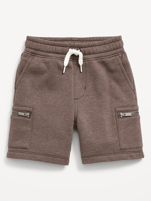 View large product image 2 of 2. Zip Cargo Fleece Shorts for Toddler Boys