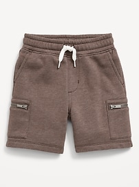 View large product image 3 of 3. Zip Cargo Fleece Shorts for Toddler Boys