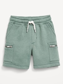 View large product image 3 of 3. Zip Cargo Fleece Shorts for Toddler Boys