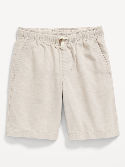 View large product image 2 of 4. Knee Length Linen-Blend Shorts for Boys