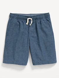 View large product image 4 of 6. Knee Length Linen-Blend Shorts for Boys