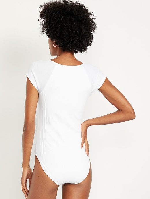 Image number 2 showing, Double-Layer Cinched Bodysuit