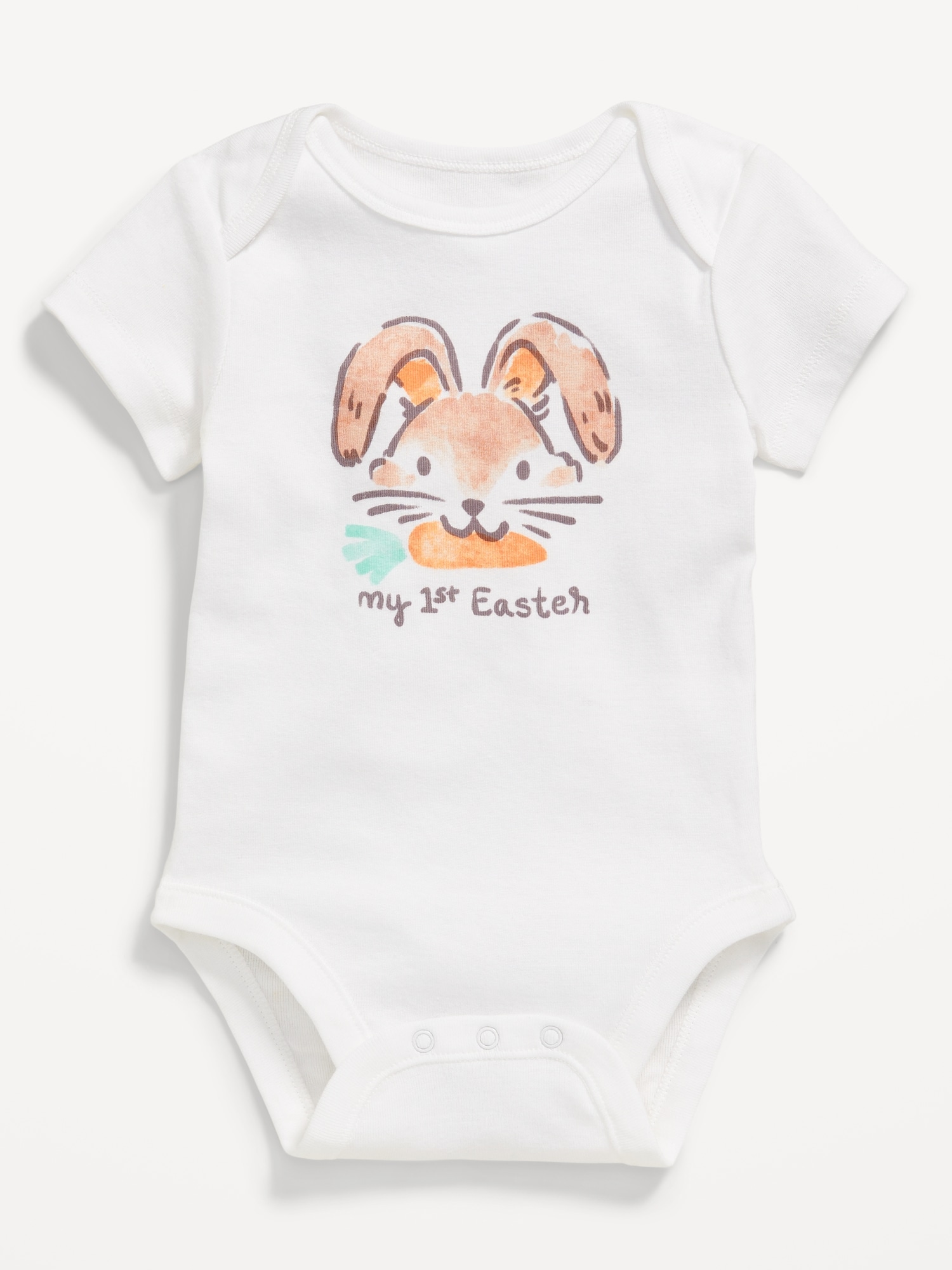 Short-Sleeve Unisex Graphic Bodysuit for Baby