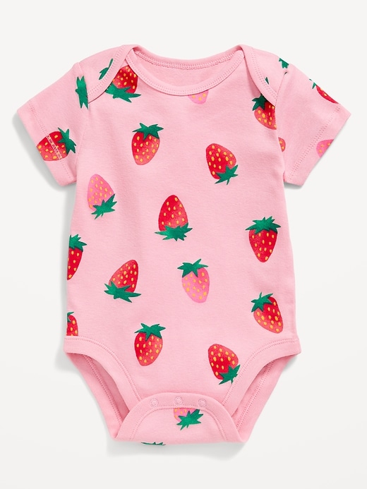 View large product image 2 of 2. Printed Short-Sleeve Bodysuit for Baby