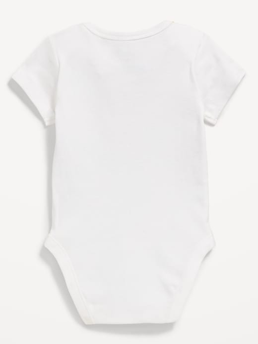 View large product image 2 of 2. Short-Sleeve Unisex Graphic Bodysuit for Baby