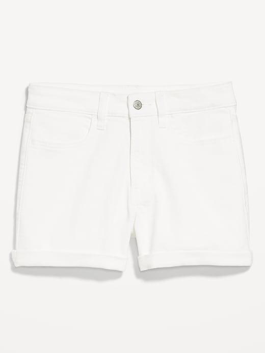 Image number 4 showing, High-Waisted Wow Jean Shorts -- 3-inch inseam