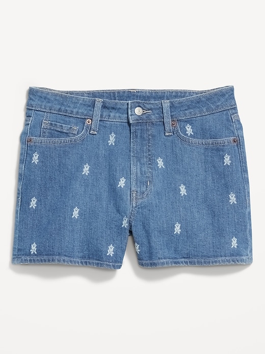 Image number 4 showing, Curvy High-Waisted OG Jean Shorts -- 3-inch inseam