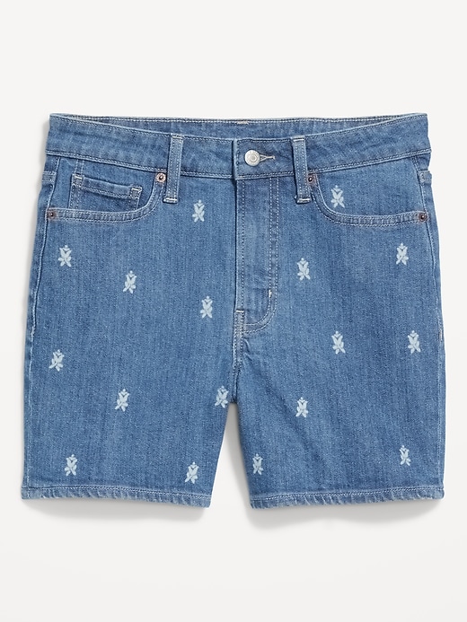 Image number 4 showing, High-Waisted OG Jean Shorts -- 5-inch inseam