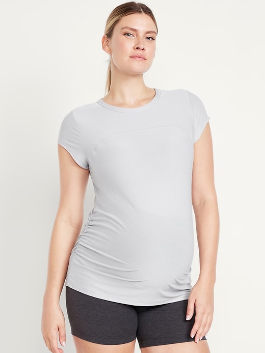 Image number 1 showing, CloudMotion Maternity Base Layer T-Shirt