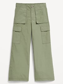 View large product image 4 of 4. Loose Poplin Cargo Pants for Girls