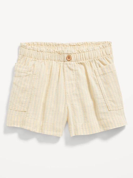 View large product image 2 of 3. Printed Linen-Blend Utility Shorts for Girls