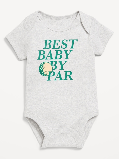 Short-Sleeve Unisex Graphic Bodysuit for Baby