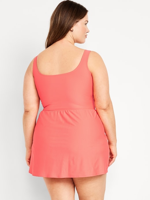 Image number 8 showing, Matte Side-Tie Swim Dress