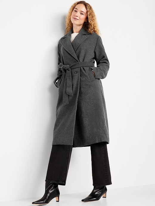 Image number 3 showing, Oversized Belted Coat