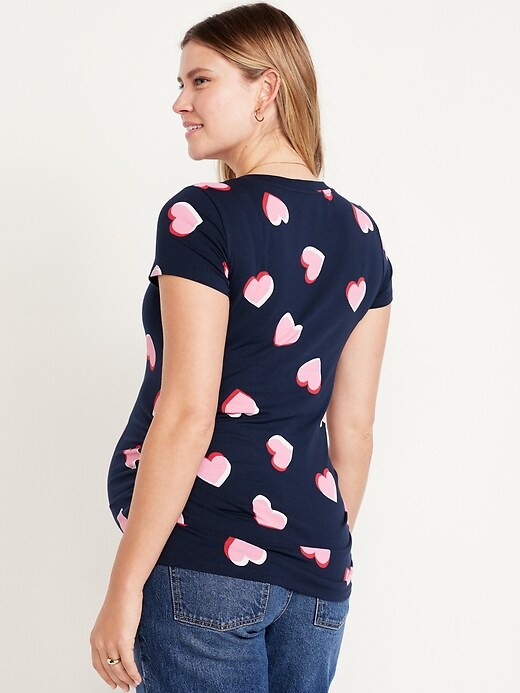 Image number 4 showing, Maternity V-Neck T-Shirt