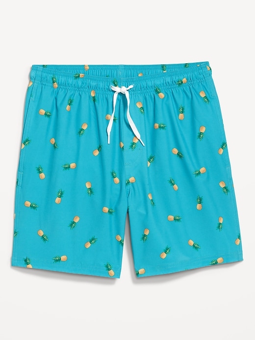 Image number 3 showing, Printed Swim Trunks -- 7-inch inseam