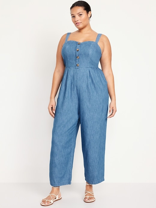 Image number 6 showing, Button-Front Cami Jumpsuit