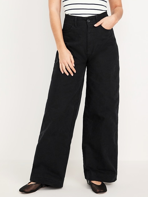 Image number 2 showing, Extra High-Waisted Mariner Wide-Leg Pants