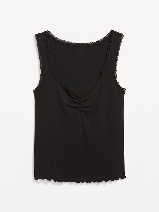 Image number 4 showing, Ribbed Cinched-Front Tank Top