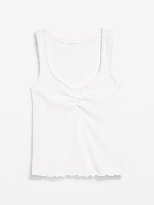 Image number 4 showing, Ribbed Cinched-Front Tank Top