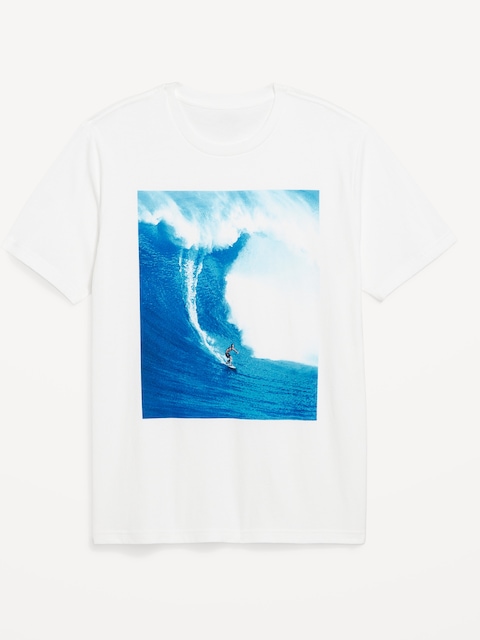 Crew-Neck Graphic T-Shirt - White