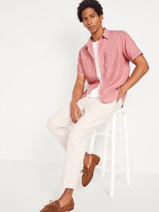 Image number 3 showing, Classic Fit Everyday Linen-Blend Shirt