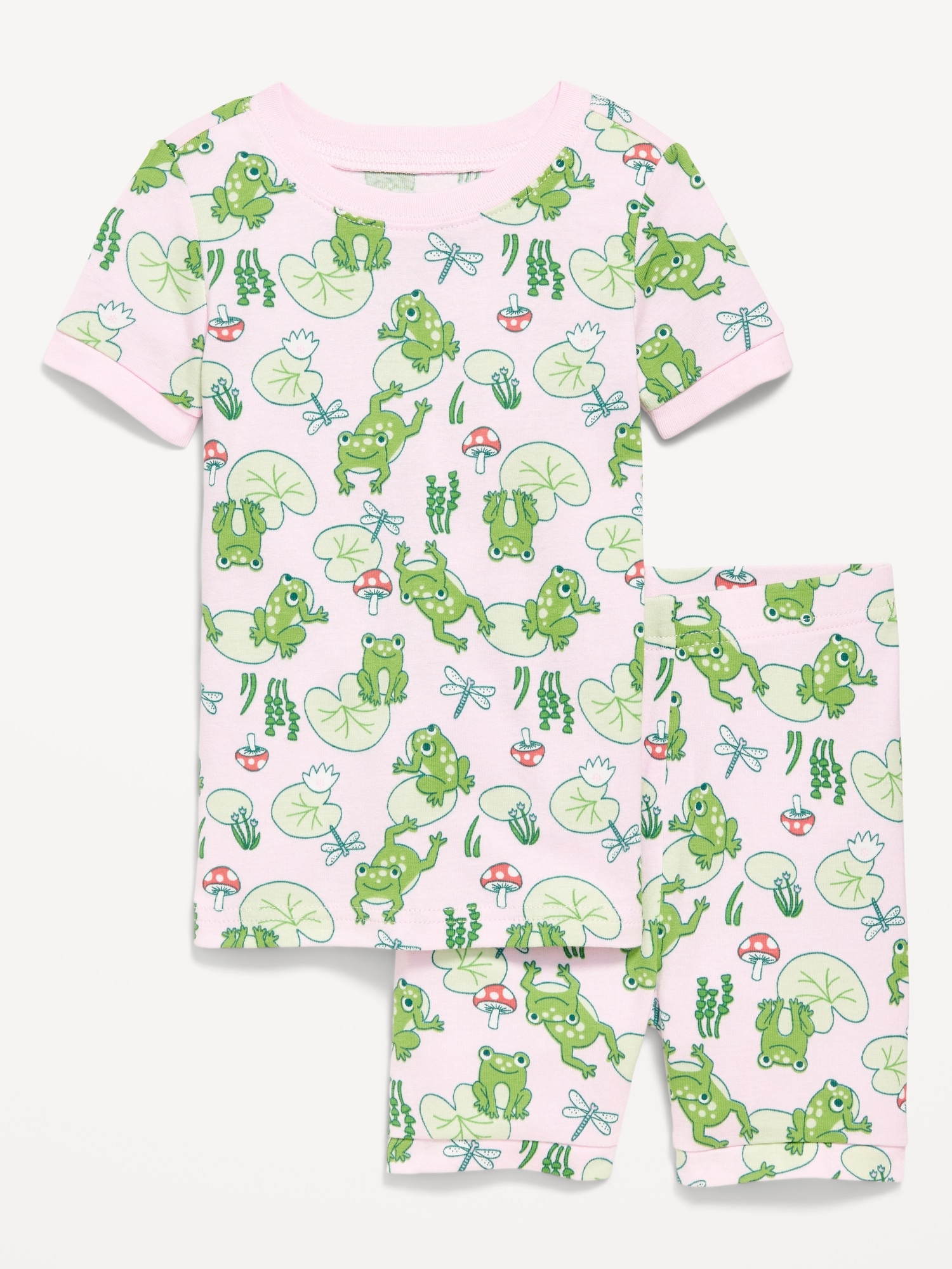 Printed Snug-Fit Pajama Set for Toddler & Baby