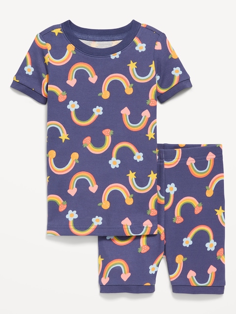 Printed Snug-Fit Pajama Set for Toddler & Baby