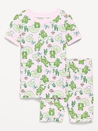 Image number 1 showing, Printed Snug-Fit Pajama Set for Toddler & Baby