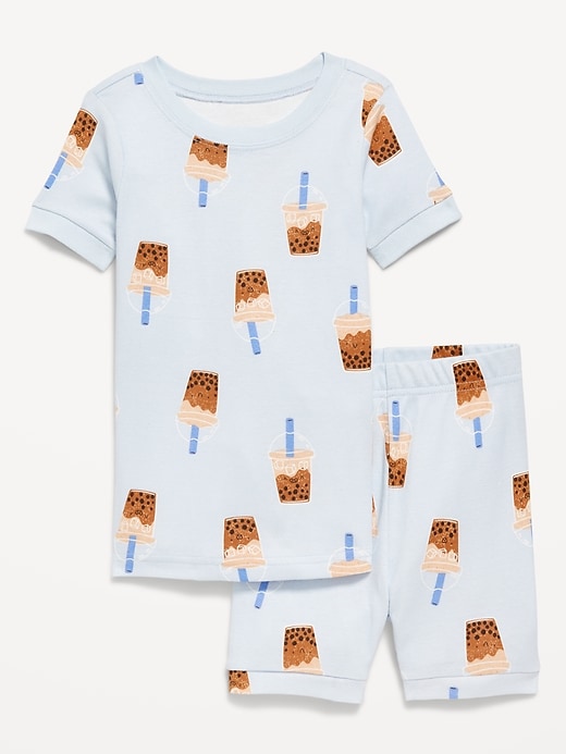 View large product image 1 of 1. Unisex Printed Snug-Fit Pajama Set for Toddler & Baby