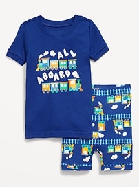 Image number 1 showing, Snug-Fit Graphic Pajama Set for Toddler & Baby