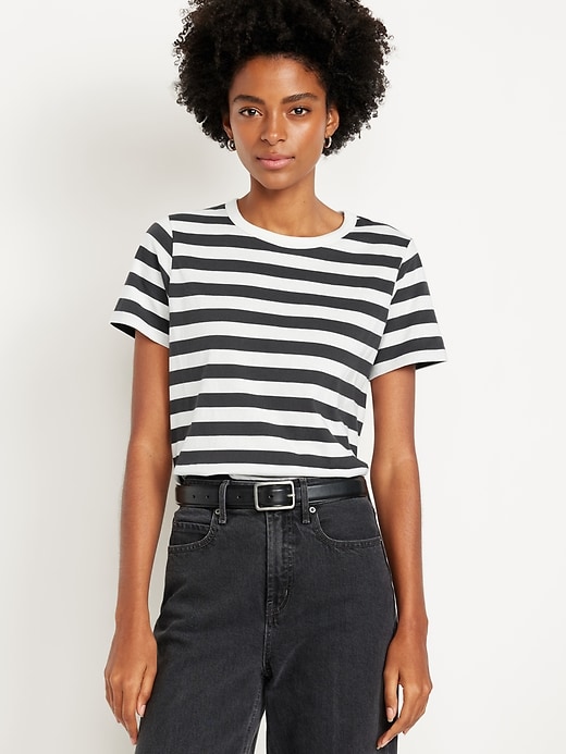 Image number 1 showing, EveryWear Crew-Neck Striped T-Shirt